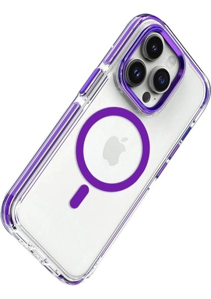 iPhone 14 Bella Magsafe Kapak - Derin Mor modelleri