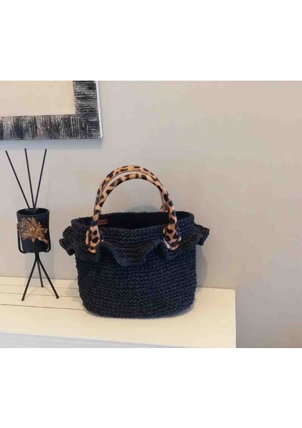 Bayan Leopar Desenli Çanta