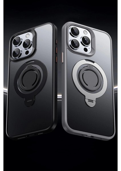 iPhone 15 Pro Avatar 360 Dönen Magsafe Kapak - Siyah fırsatları