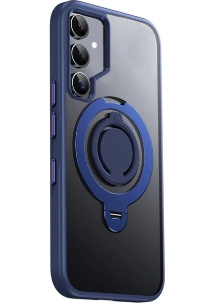Samsung Galaxy S24 Avatar 360 Dönen Magsafe Kapak - Lacivert