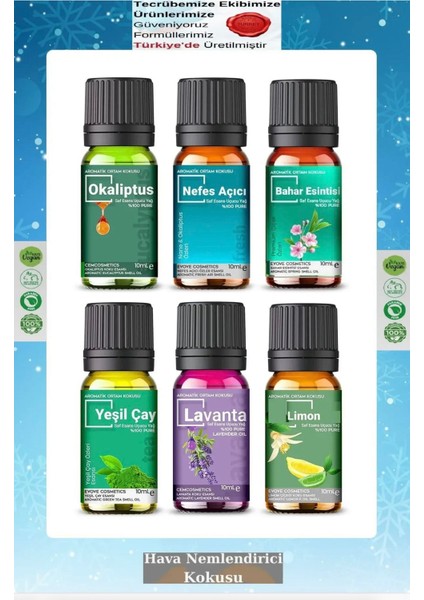 Uçucu Yağ Buhurdanlık Yağı Difüzör Esansı Oda Kokusu Esansı Hava Nemlendirici