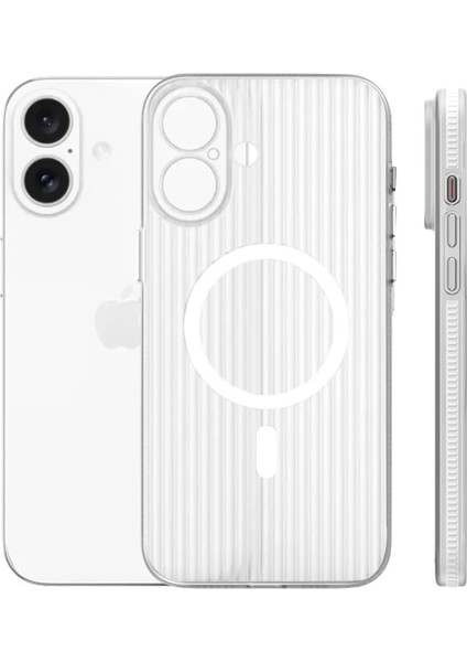 iPhone 16 Line Magsafe Kapak - Beyaz