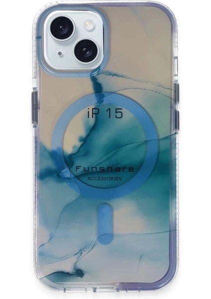 iPhone 15 Phantom Magsafe Kapak - Mavi