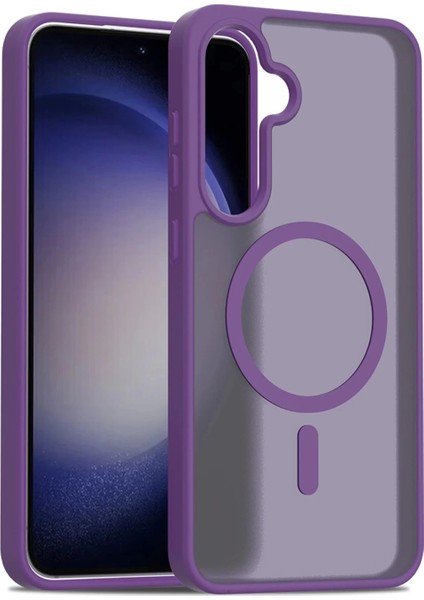 Samsung Galaxy S24 Fe Jota Magsafe Kapak - Derin Mor