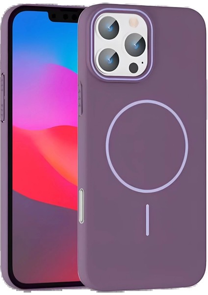 iPhone 16 Pro Broş Magsafe Kapak - Mor