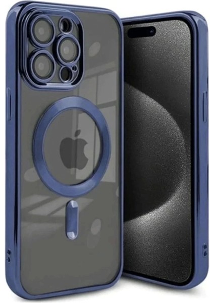 iPhone 15 Pro Kılıf Kross Magneticsafe Kapak - Lacivert