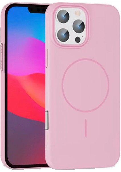 iPhone 16 Pro Max Broş Magsafe Kapak - Pembe