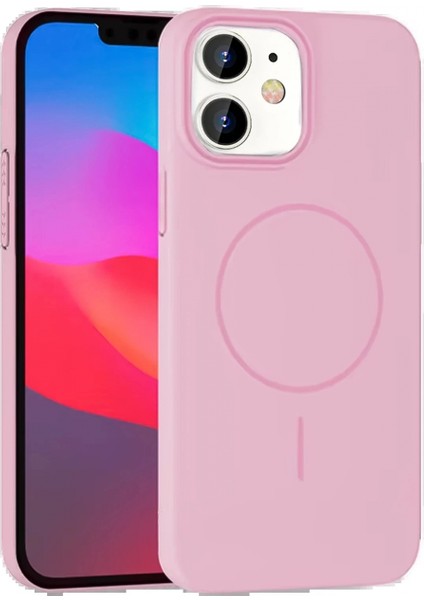 iPhone 11 Broş Magsafe Kapak - Pembe