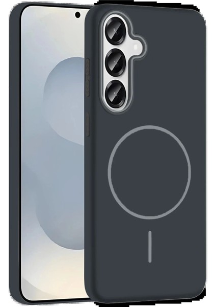 Samsung Galaxy S25 Broş Magsafe Kapak - Füme