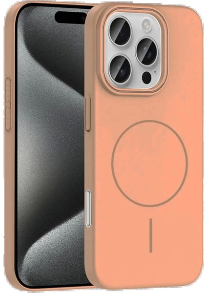 iPhone 16 Pro Max Broş Magsafe Kapak - Çöl Titanyum