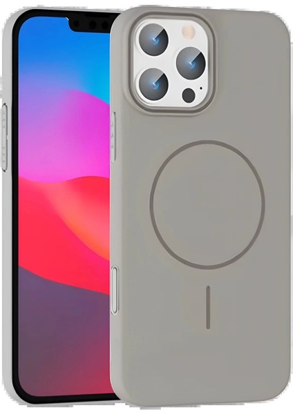 iPhone 16 Pro Max Broş Magsafe Kapak - Titan Gri