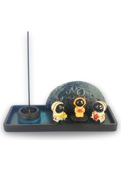 Dolunay Astronot Çubuk Tütsülük ve Tealight