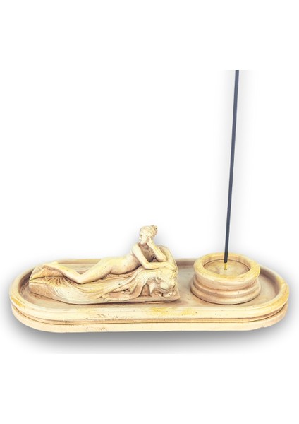 Antik Roma Reclining Naiad Çubuk Tütsülük ve Tealight