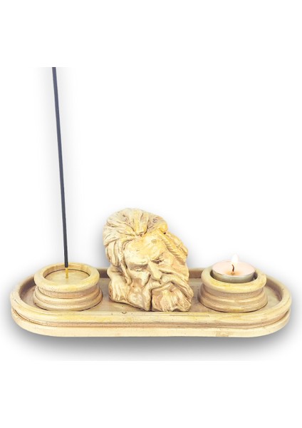 Antik Roma Zeus Çubuk Tütsülük ve Tealight