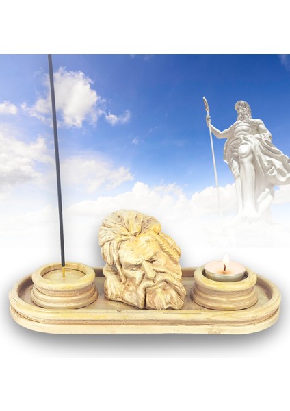 Antik Roma Zeus Çubuk Tütsülük ve Tealight fiyatları