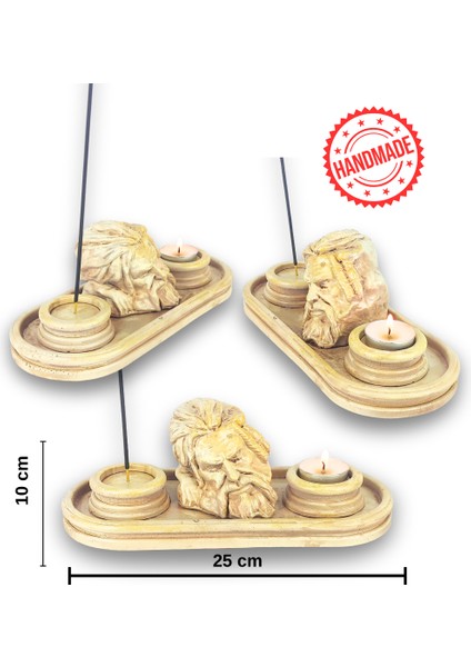 Antik Roma Zeus Çubuk Tütsülük ve Tealight indirimleri