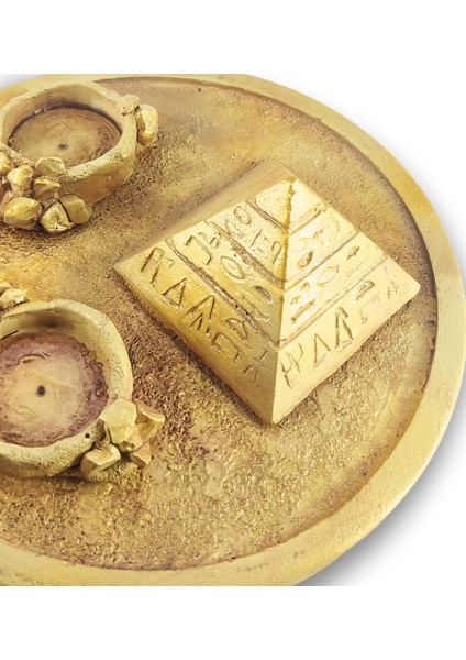Antik Mısır Daire Piramit Çubuk Tütsülük ve Tealight