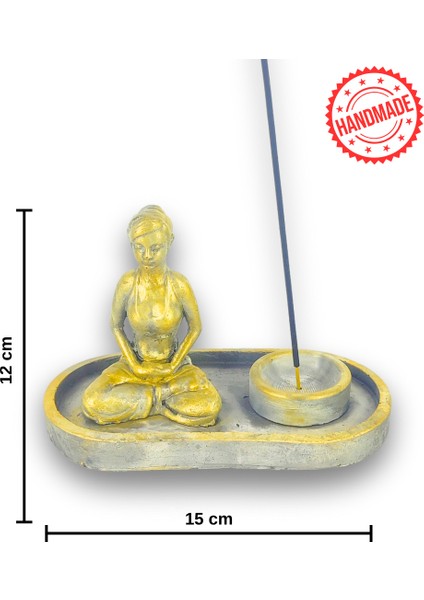 Yogacı Kız Çubuk Tütsülük ve Tealight (Beyaz) fırsatları