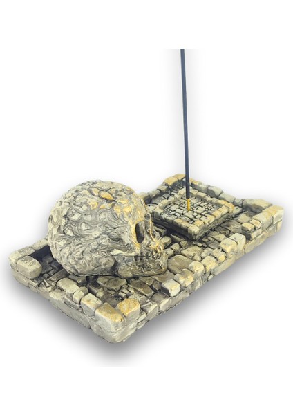 Kuru Kafa Küçük Çubuk Tütsülük ve Tealight (Beyaz) modelleri