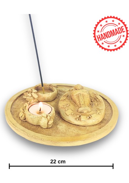 Antik Mısır Daire Sarcophagus Lahit Çubuk Tütsülük ve Tealight indirimleri
