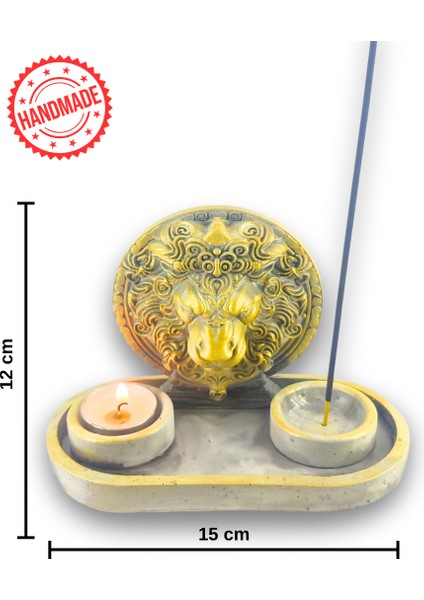 Aslan Çubuk Tütsülük ve Tealight (Beyaz) fırsatları