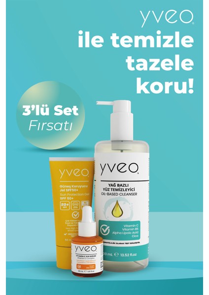 Morning Boost 3 Lü Set – Güneş Jeli, Yüz Temizleme Yağı, C Vitamini fiyatları