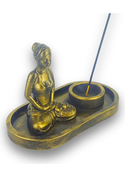 Yogacı Kız Çubuk Tütsülük ve Tealight (Altın) fiyatları