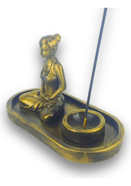 Yogacı Kız Çubuk Tütsülük ve Tealight (Altın) modelleri