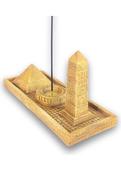 Antik Mısır Piramit Çubuk Tütsülük ve Tealight modelleri