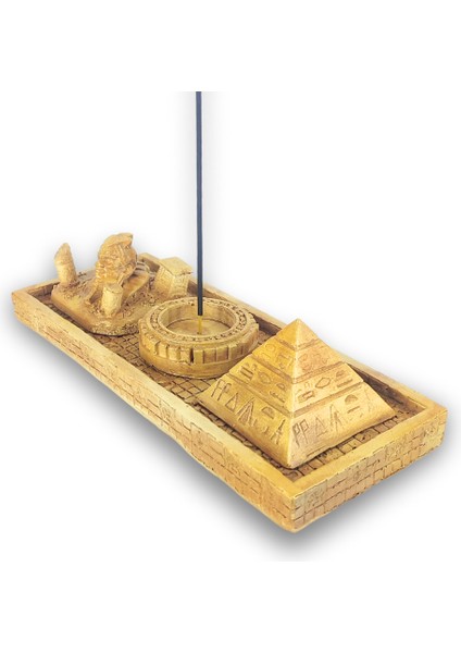 Antik Mısır Sphinx Piramit Çubuk Tütsülük ve Tealight modelleri