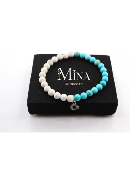 Doğu Türkistan Temalı Doğal Taş Bileklik(Havlit :sakinleştirici Firuze : Nazar) indirimleri