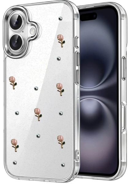 Apple iPhone 16 Plus Fiyonk Desenli Kapak - Desen 5