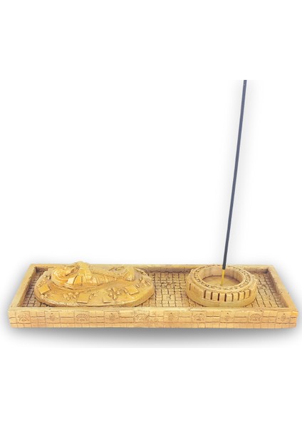 Antik Mısır Sarcophagus Lahit Çubuk Tütsülük ve Tealight