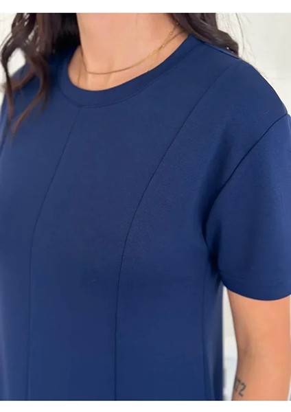 Kadın Bisiklet Yaka Modal Kumaş Elbise fiyatları