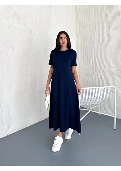 Kadın Bisiklet Yaka Modal Kumaş Elbise fırsatları