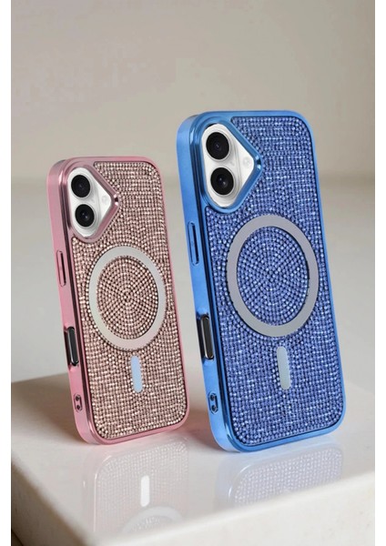Apple iPhone 16 Helen Magsafe Kapak - Lacivert modelleri
