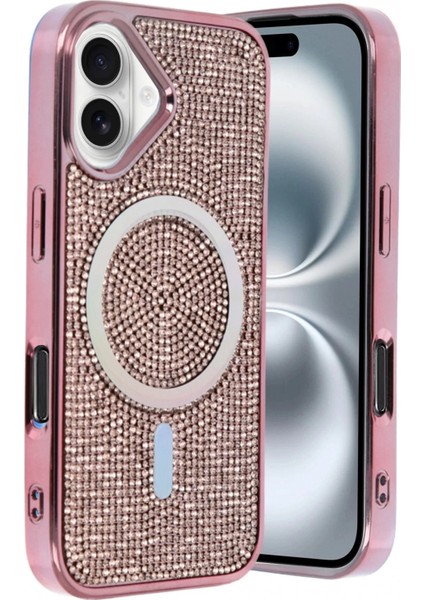 Apple iPhone 16 Helen Magsafe Kapak - Pembe modelleri