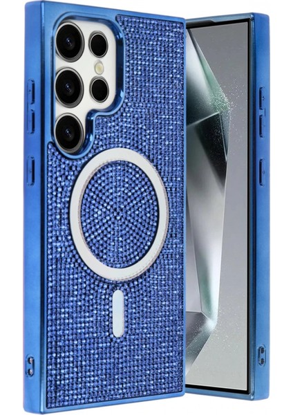 Samsung Galaxy S23 Ultra Helen Magsafe Kapak - Lacivert modelleri