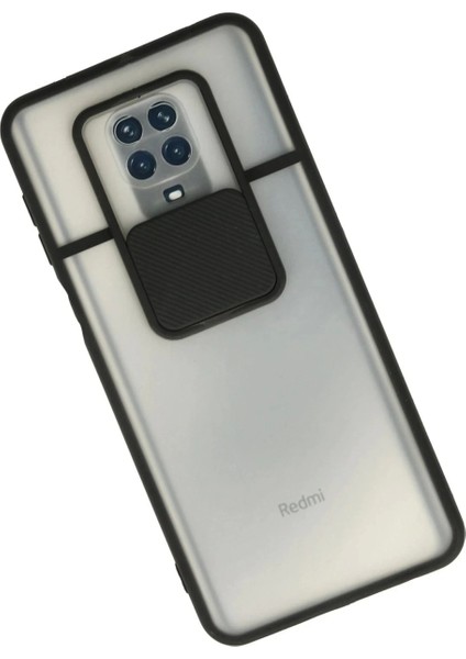 Xiaomi Redmi Note 9 Pro Kılıf Palm Buzlu Kamera Sürgülü Silikon - Siyah fiyatları