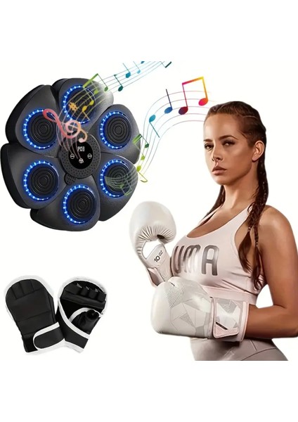 Müzikli Bluetooth Boks Makinesi 6 Köşeli – 9 Zaman Ayarlı Egzersiz ve Eğlence