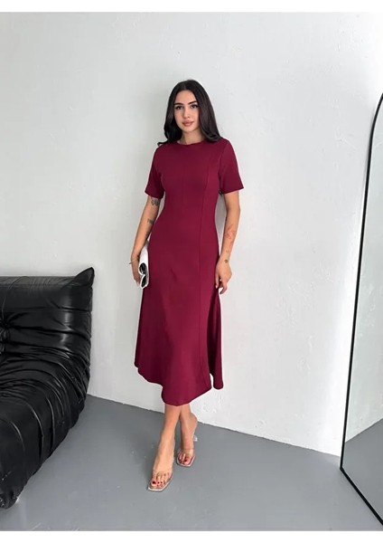 Kadın Bisiklet Yaka Modal Kumaş Elbise fırsatları