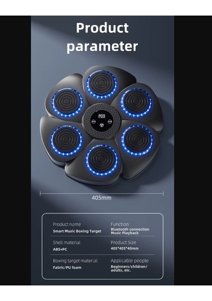 Müzikli Bluetooth Boks Makinesi 6 Köşeli – 9 Zaman Ayarlı Egzersiz ve Eğlence fiyatları