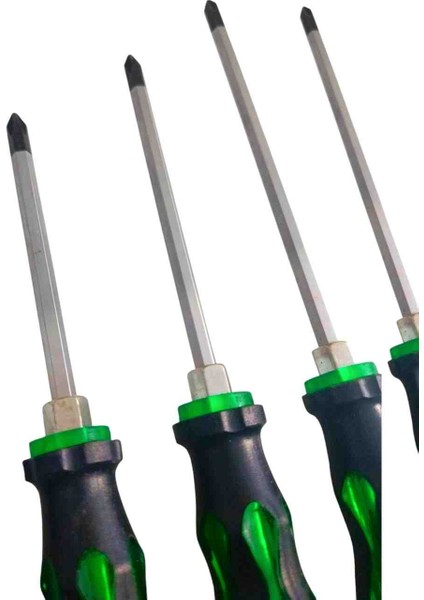 6060 Darbeli Düz/yıldız Tornavida Takımı Bez Çantalı 7 Parça fırsatları