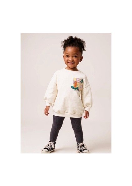 Taytlı Takım - Sweatshirt-Tayt Kız Çocuk Takım