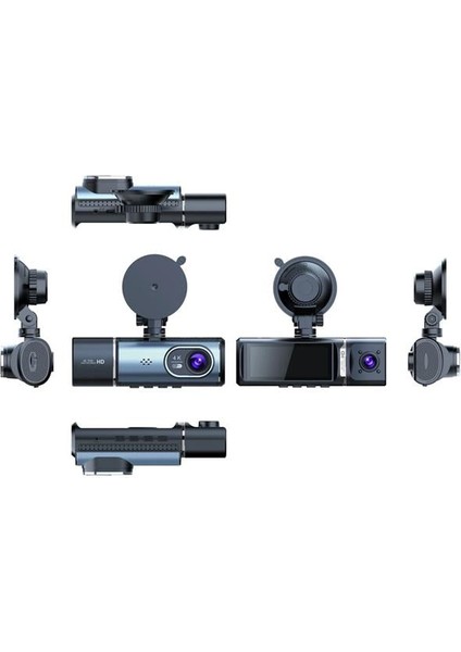 3.16 Inç Tft Ekran Çift Kameralı Gps Modüllü Hd Araç Kamerası Dvr (128GB Destekli) modelleri