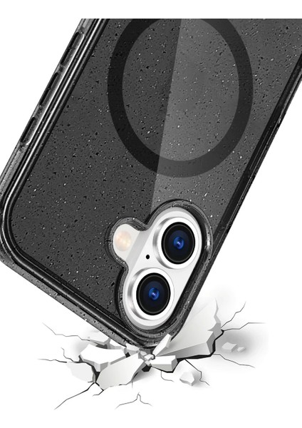 Apple iPhone 16 Star Magsafe Kapak - Siyah modelleri