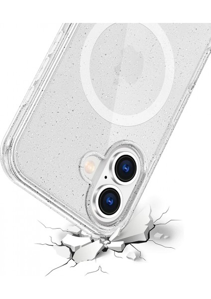 Apple iPhone 16 Star Magsafe Kapak - Şeffaf modelleri