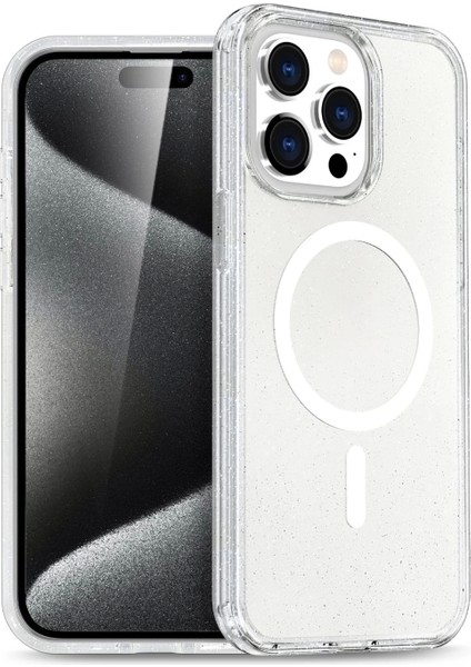 Apple iPhone 15 Pro Max Star Magsafe Kapak - Şeffaf