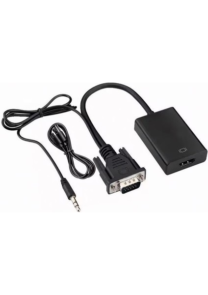 X-Level XCC7804 Ses Girişli VGA To HDMI Dönüştürücü (45 cm Aux Kablo 15 cm VGA Kablo) fiyatları
