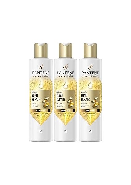 Pantene Pro-V Miracles Molecular Bond Repair Şampuan Yıpranmış Saçlar 250 ml 3lü Paket